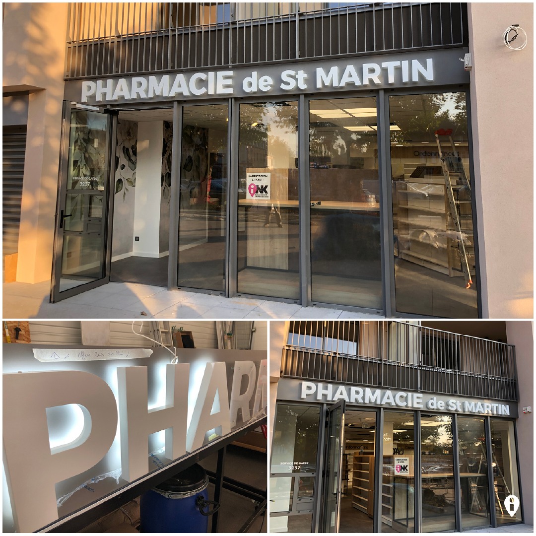 enseigne 3d pharmacie